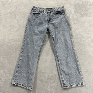 Ring Of Fire Jeans Men 33 x 30 Light Blue Straight Denim Normcore Casual Stretch